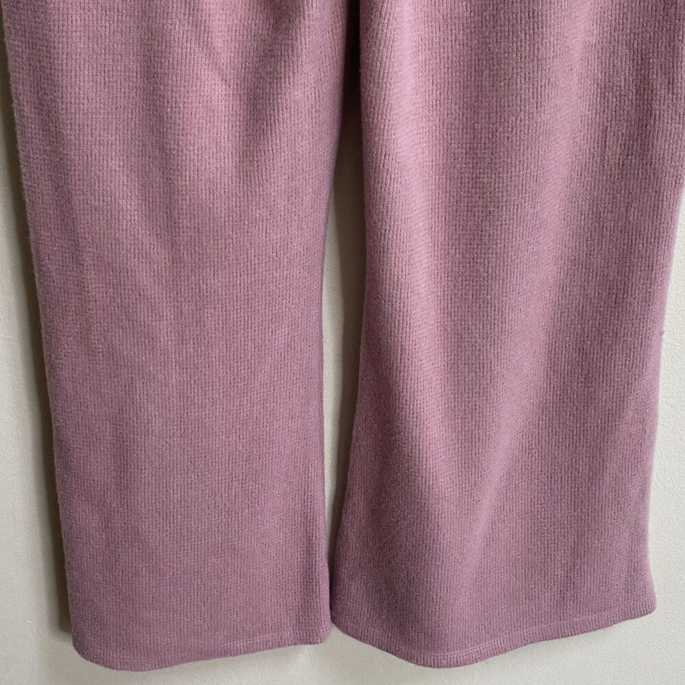 Urban Outfitters Out From Under Mauve Knit Flared Leg Lounge Pants Large - Picture 9 of 13